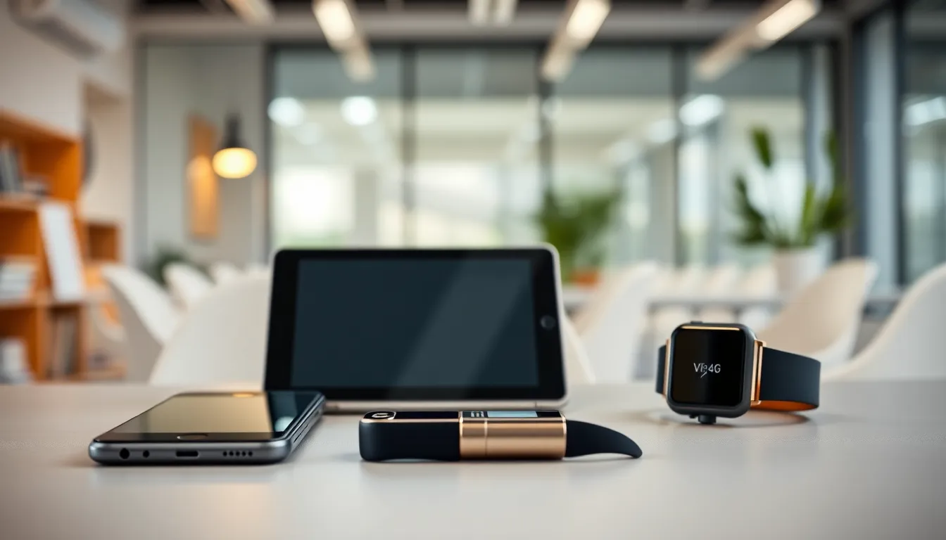 스마트워치를 착용한 손