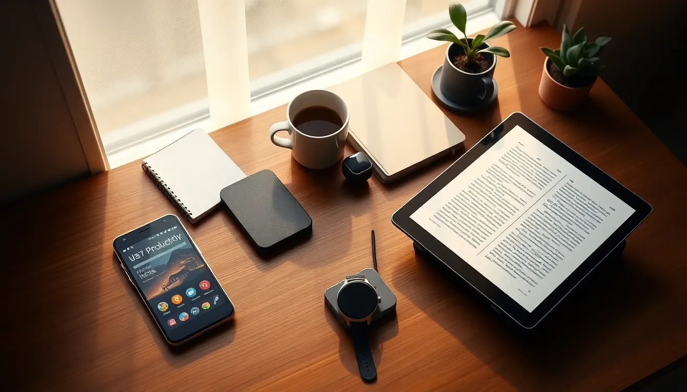 미래형 태블릿 기기 이미지